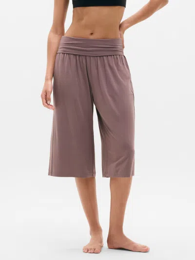 Athleta Dream Drape Mid Rise Crop Pant In Brown