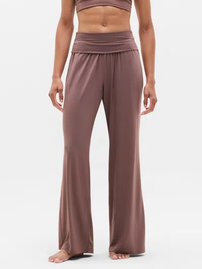 Athleta Dream Drape Mid Rise Pant In Brown