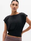 Athleta Dream Drape Tee In Black