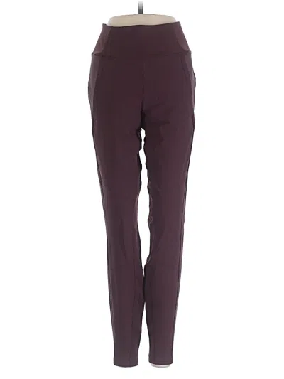Pre-owned Athleta Dress Pants In Burgundy