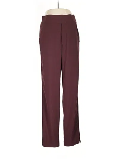 Pre-owned Athleta Dress Pants In Burgundy