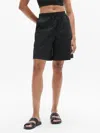 Athleta Drift Mid Rise Poplin Bermuda Short In Black