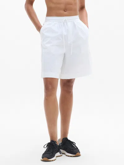 Athleta Drift Mid Rise Poplin Bermuda Short In Bright White