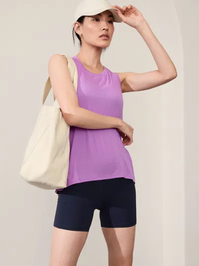 Athleta Ease In Tank In Orchid Rib