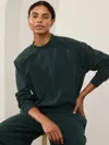 Athleta Easy Fleece Crew Sweatshirt In Cypress