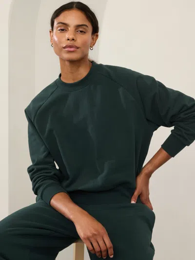 Athleta Easy Fleece Crew Sweatshirt In Cypress
