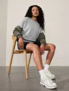 ATHLETA FOREVER FLEECE RELAXED CREW SWEATSHIRT