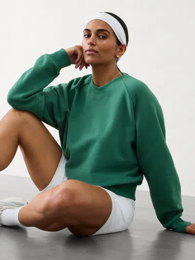 Athleta Easy Fleece Crew Sweatshirt In Trillium