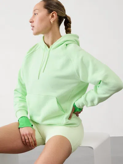 Athleta Easy Fleece Hoodie Sweatshirt In Mint Tint