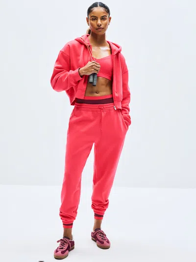 Athleta Easy Fleece Mid Rise Jogger In Punch