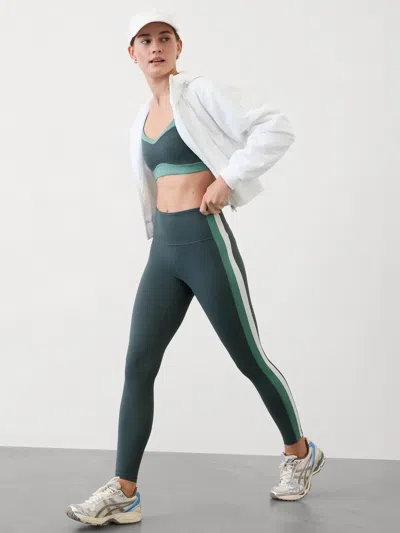 Athleta Elation Sport Stripe Ultra High Rise Legging In Eden Stripe
