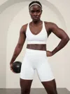 Athleta Elation Ultra High Rise 7 Short In Bright White