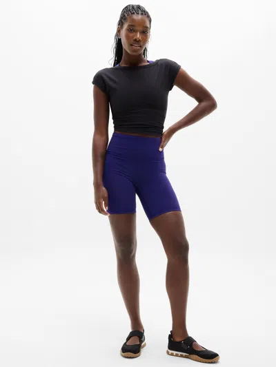 Athleta Elation Ultra High Rise 7" Short In Black