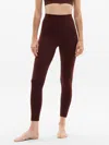 Athleta Elation Ultra High Rise 7/8 Legging In Burgundy