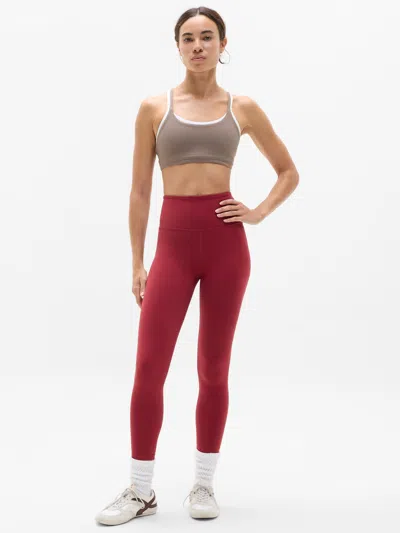 Athleta Elation Ultra High Rise 7/8 Legging In Decadent Red
