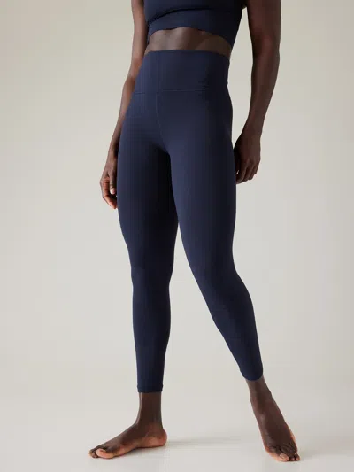 Athleta Elation Ultra High Rise 7/8 Legging In Navy