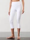 Athleta Elation Ultra High Rise Capri Legging In Bright White