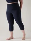 Athleta Ultra High Rise Elation Capri In Navy