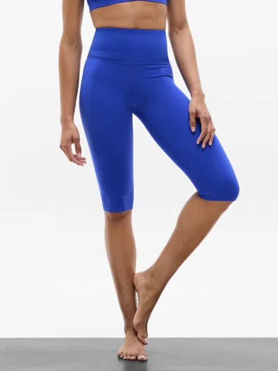 Athleta Elation Ultra High Rise Crop In Tanzanite Blue