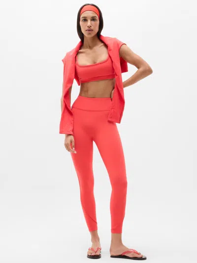 Athleta Elation Ultra High Rise Picot 7/8 Legging In Red
