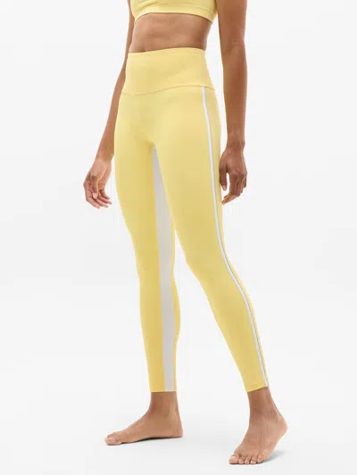 Athleta Elation Ultra High Rise Piping Legging In Yellow