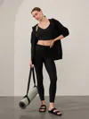 Athleta Elation Ultra High Rise Rib Legging In Black Rib