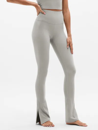 Athleta Elation Ultra High Rise Split Slim Flare Pant In White