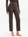 Athleta Elation Ultra High Rise Straight Crop Pant In Brown