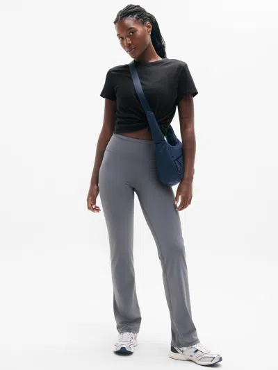 Athleta Elation Ultra High Rise Straight Leg Pant In Gray