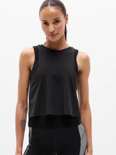 Athleta Endurance Built-in Bra Tank In Black
