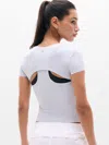 Athleta Endurance Racerback Tee In Gray