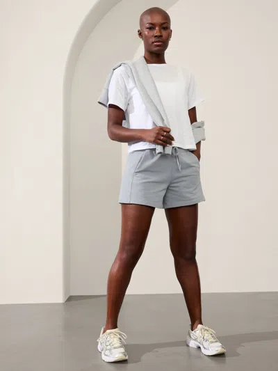 Athleta Essential Tee In Bright White Slub