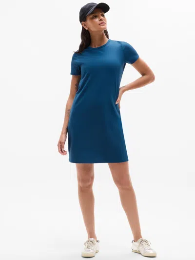 Athleta Essential Tee Dress In Blue