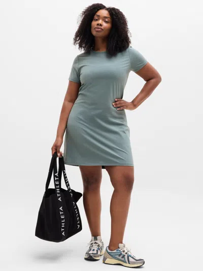 Athleta Essential Tee Dress In Green