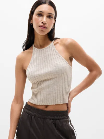 Athleta Eternal Seamless Crop Tank In Neutral