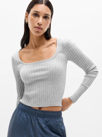 Athleta Eternal Seamless Crop Top In Gray