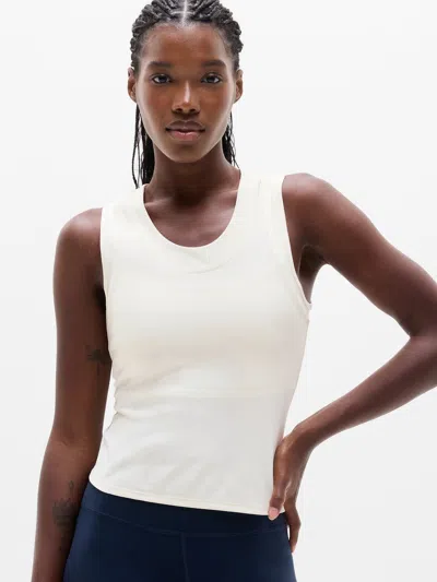 Athleta Eternity Rib Tank In Pearl