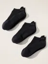 Athleta Everyday Ankle Sock 3-pack In Mult True Black