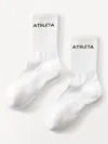Athleta Everyday Crew Sock 2-pack In Bright White