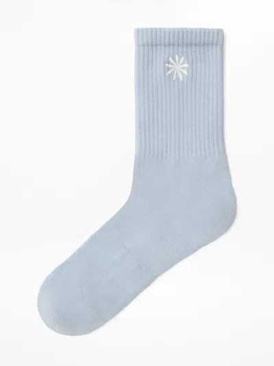 Athleta Everyday Crew Sock In Blue Star/ Pearl
