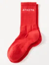 Athleta Everyday Crew Sock In Cardinal