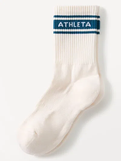 Athleta Everyday Crew Sock In Coastal Teal