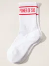 Athleta Everyday Crew Sock In Power Of She Red