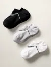 Athleta Everyday No Show Sock 3-pack In Grey