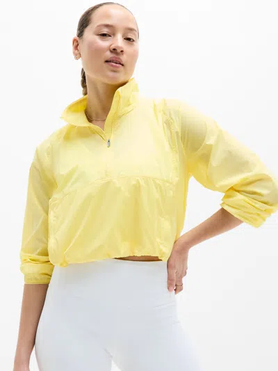 Athleta Expedition Packable Popover In Yellow