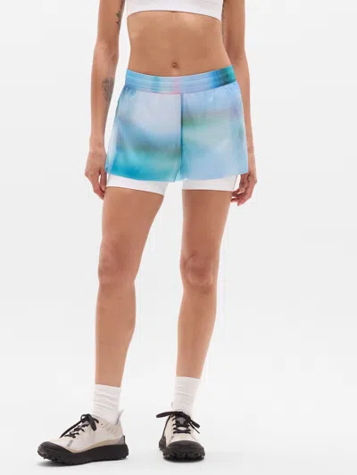 Athleta Fast Route Hybrid Run Short In Blue
