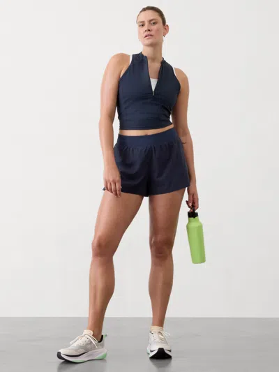 Athleta Fast Route Run Short In Navy