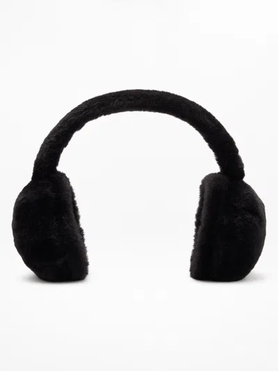 Athleta Faux Fur Earmuffs In Black