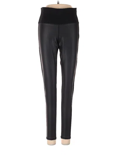 Pre-owned Athleta Faux Leather Pants In Black