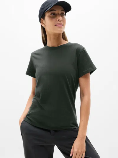 Athleta Favorite Cotton Classic Tee In Green
